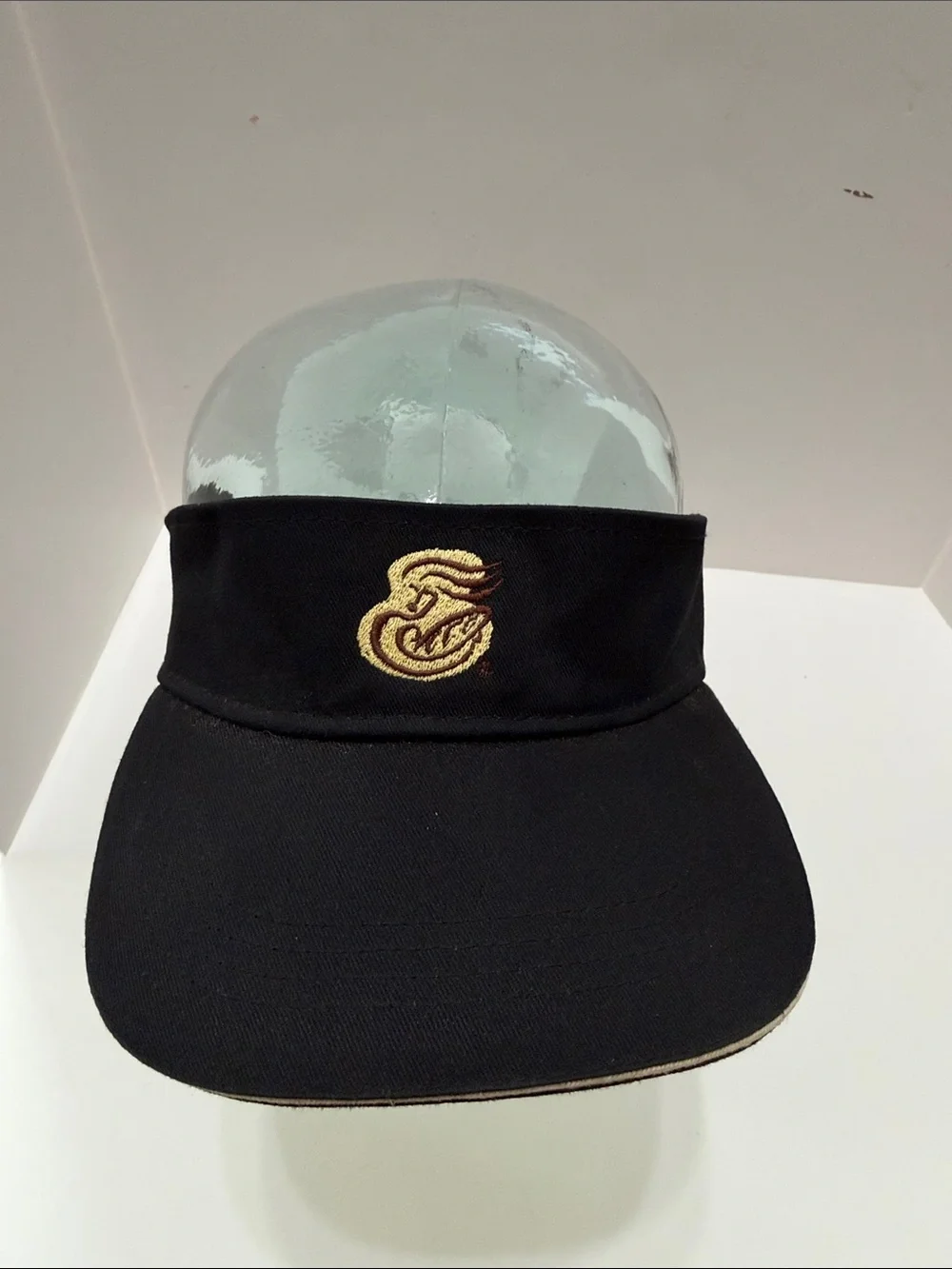 Men's Black Visor with Panera Bread Embroidered Crest